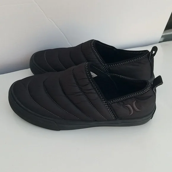Hurley Black Puff Kayo Chukka Quilted Slip-On Shoes 7M - Picture 4 of 8